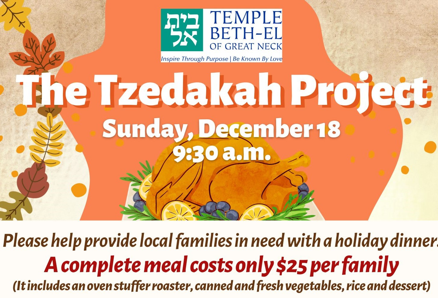 Tzedakah Project-Help local families in need