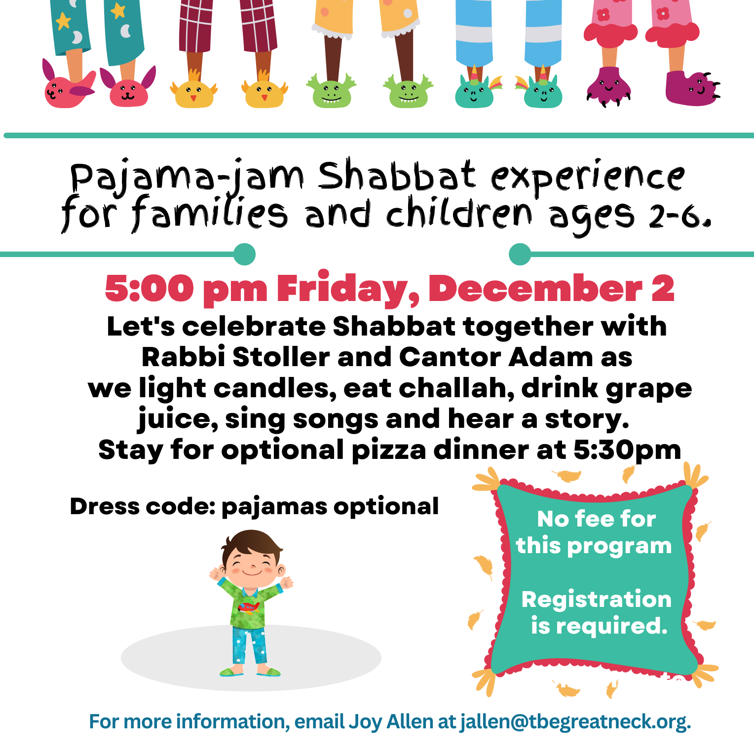 Pajama-Jam Shabbat Experience