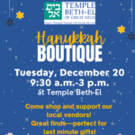 Hanukkah Boutique at TBE