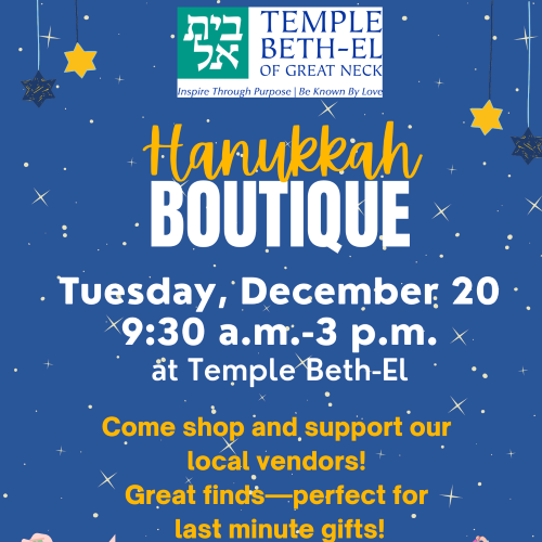 Hanukkah Boutique at TBE