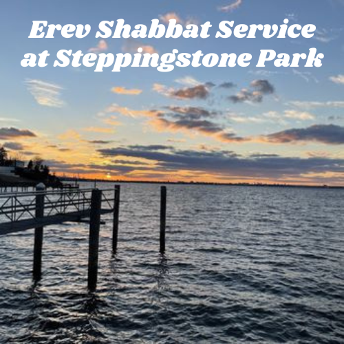 erev Shabbat service at steppingstone park