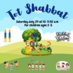 Tot Shabbat on the TBE Playground