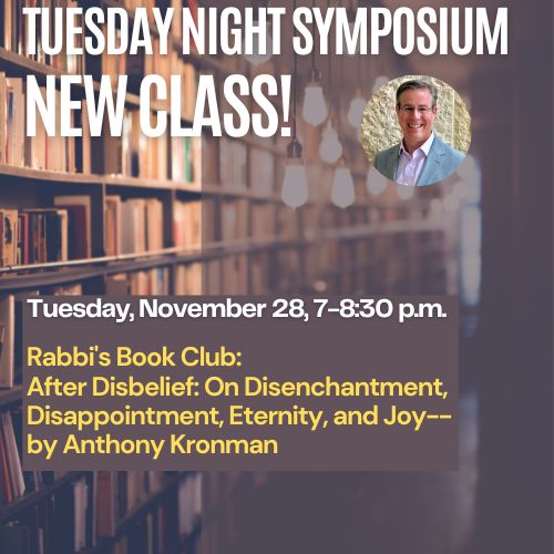 Adult Learning Academy Tuesday Night Symposium: Rabbi's Book Club
