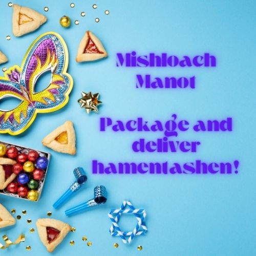 Mishloach Manot-pack & deliver hamenstashen