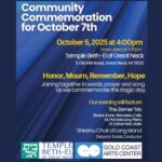 October 7 Commemoration with Gold Coast Arts Center