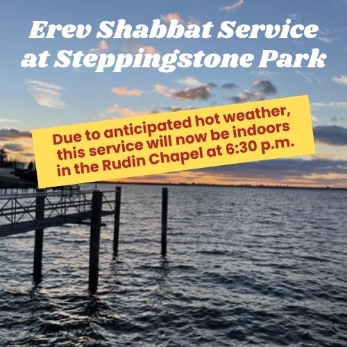 Erev Shabbat at Steppingstone Park *NOW INDOORS AT TBE*