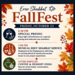 Erev Shabbat FallFest with preneg and musical service