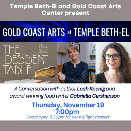 TBE & Gold Coast Arts Center present: The Dessert Table